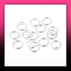 8mm 1mm 18ga 25pcs Silver Plated Brass Open Jump Rings Connectors Free Ship