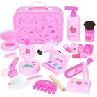  Wooden Makeup Toy Set Pretend Wood Beauty Hair Salon Toys For Toddler Wooden 