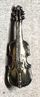 Gold Violin Or Cello Metal Realistic Button Much Detail 1 1 8    Music Instrument