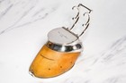English Victorian Antique Sterling Silver Horse Hoof Equestrian Desk Inkwell