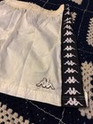 Vintage Kappa Gara Soccer Gym Workout Shorts White Mens M 1990s 90s