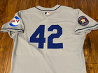 Yainer Diaz 2025 Astros Game Issued Road Jackie Robinson Day Jersey Mlb Auth  42