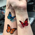 Set Of 81 Waterproof Temporary Tattoo Stickers Butterfly Arm   Body Art