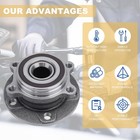 513253 Pair 2 Front rear Wheel Hub   Bearing Assembly For Vw Beetle Golf Jetta P