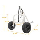 Fits Universal Heavy Duty Log Skidder Arch Trailer Holder Set Steel Hauler Cart