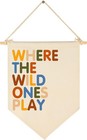 Canvas Hanging Pennant Flag Banner Wall Sign Decor For Nursery Baby Kids Girl   
