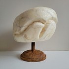 Beret Millinery Hat Block Plastic Vintage Puzzle Form Antique Mold Wooden