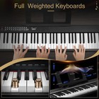     free Shipping     88 Key Foldable Electric Piano keyboard  usb  stand  bench 