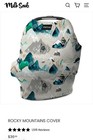 Milk Snob 5-in-1 Breathable Cover For Nursing Baby Carrier Stroller Mountains