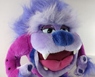 Vintage Taz Tasmanian Devil Purple Polka Dot Monster Stuffed Animal Plush Toy 