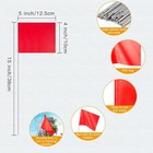 50 Pack 4x5 Inch Red Pvc Small Yard Flag Stake Lawn   Garden Flags