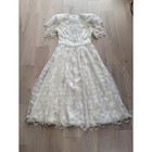Vintage Jessica Mcclintock Ivory Lace Dress Size 10