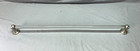 Antique Vintage 36  Length Nickel Brass Ball End Glass Towel Bar Old 1057-25b