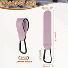 4 Pack Shopping Cart Hooks  Leather Shopping Cart Hooks  Dark Pink