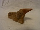 Small Yard Gnome Lies Ceramic Gartenzwerg Vintage German  r2