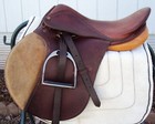 Collegiate English jump Saddle - 16  - Great  Free Stirrups  Leathers  New Girth
