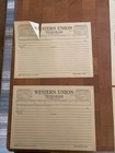 Western Union Blank Telegram Sheets Lot Of 8 Form 1207