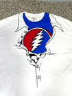 Grateful Dead Steal Your Face Logo White T-shirt Mens 2xl Nwot