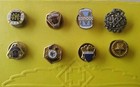 Lot Of 8 Metropolitan Life Insurance Lifetime Pins 30 s 10k 1 10 G f  Backs 75k 
