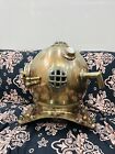 Full Size Antique Us Navy Brass Divers Diving Helmet Mark V Deep Sea Scuba Gift