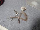 Vtg Single Letter Mail Scale Hand Held Stainless Steel