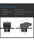 Hon guan 10 Inch Roof Exhaust Vent Cap - Heavy Duty Galvanized Steel Roof Vents