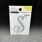 Monogram Rhinestone Bling Stickers Silver Scrapbook Letters Initials Your Choice