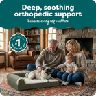 Orthopedic Dog Bed For Medium small Dogs W  Removable Bolsters   Washable Cover 