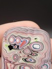Vintage 1980s Kenworth Trucking Fordite Cabochon  double Sided 