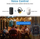 Etekcity Outdoor Smart Plug  Home Wifi Outlet Wireless Remote Control  Black 