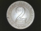 5-1954 Austria 2 Groschen     Austrian Republic Aluminum Coins - Unc Uncirculated