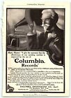 C1910 Columbia Grafonola Phonograph Talking Machine Advertising Print Ad Z2129
