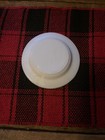 Busch Bavarian Beer White Milk Glass With Blue Print Vintage Ashtray