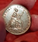 1858 7 Great Britain Victoria Halfpenny   Choice Uncirculated Lustrous See Video