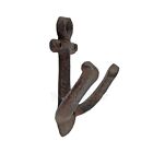 Ship Anchor Double Wall Hook Cast Iron Rustic Nautical Beach Decor Antique Style