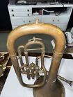 Antique Carl Fischer American Model Ny Brass Alto Horn Tenor  read 