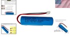 Xinlantech 3 7v 2600mah 18650 Rechargeable Li-ion Battery With Jst Xh2 54 2p Con