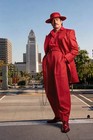 Vintage British Men s Zoot Suits Peak Lapel Wedding Evening Party Prom Long Coat
