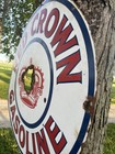 Porcelain Red Crown Dsp Sign   