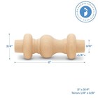 Wooden Baluster Spindles 2   Pack Of 25 Wood 2 Inch  Natural