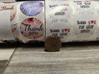 9x Roll Thank You Stickers 4500pcs     Small 1 5  Round Kraft Label Seals