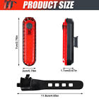 Usb Rechargeable Led Bike Bicycle Light Rear Tail Flashing Safety Warning Lamp
