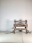 Antq Lovli Wood Clothes Wringer Primitive Farmhouse Rustic Hand Crank Pat 1896