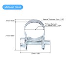 10pcs 12-14mm Mini Fuel Injection Hose Clamp Zinc Plated Steel Fuel Line Clamp