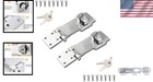 2 Packs 4-inch Keyed Twist Knob Locking Hasp - Sleek Stainless Steel Security