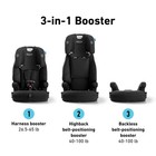 Tranzitions 3-in-1 Harness Booster Car Seat  Proof  Black
