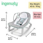 Ingenuity Keep Cozy 3-in-1 Baby Bouncer   Rocker  Vibrating  0-30 Months