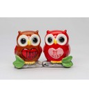 Ceramic Valentine Owl Salt And Pepper Shakers  Home D  cor  Gift For Her  Gift Fo