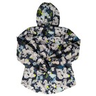 The North Face Girls Dryvent Floral Rain Jacket Blue Grey Lime Green Hooded L 12
