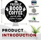Freshly Boo d Coffee Metal Tin Sign Halloween Kitchen 20x20cm 8 8in   Ghost2 